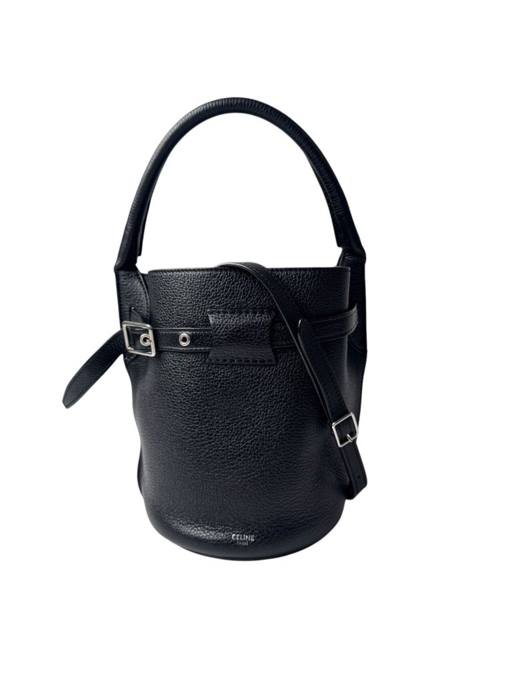 Celine Big Bucket Nano Black Leather 2-Way Shoulder Bag